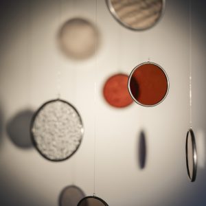 Cirkels: rood, roze & blank